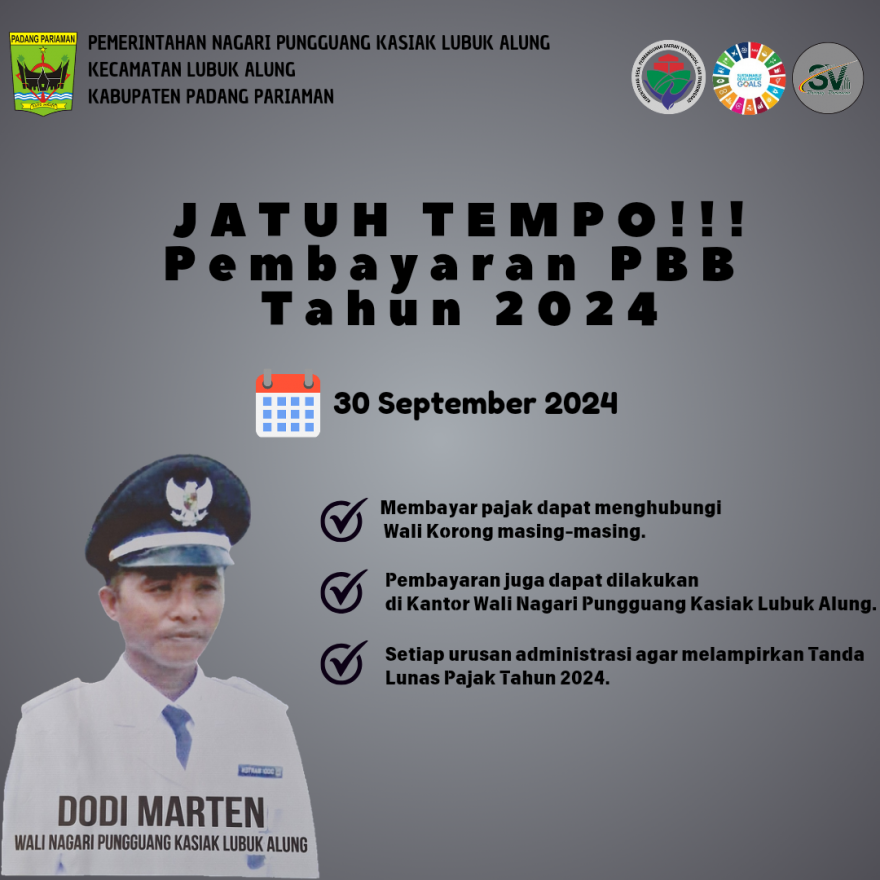 NAGARI PUNGGUANG KASIAK WAJIB PAJAK